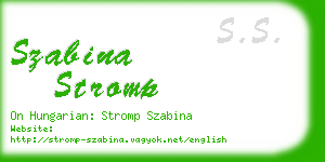 szabina stromp business card